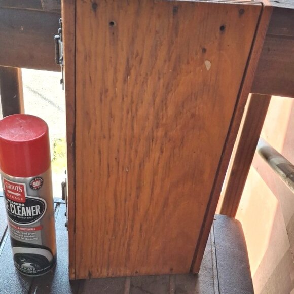 Vtg Dubl Handi Bicentennial Washboard Farmhouse Country Folk Art Wall Cabinet - Picture 5 of 6